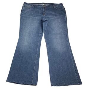 Jennifer Lopez Bootcut Jeans Women 22W Dark Wash Stretch Denim